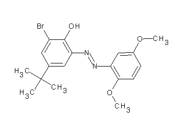 2-bromo-4-tert-butyl-6-[(2,5-dimethoxyphenyl)diazenyl]phenol