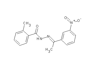 2-methyl-N'-[1-(3-nitrophenyl)ethylidene]benzohydrazide