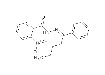 2-nitro-N'-(1-phenylpentylidene)benzohydrazide