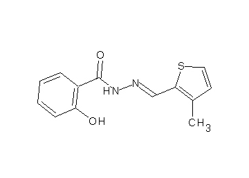 2-hydroxy-N'-[(3-methyl-2-thienyl)methylene]benzohydrazide