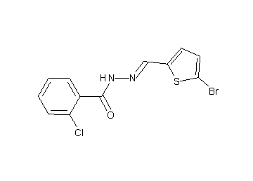 N'-[(5-bromo-2-thienyl)methylene]-2-chlorobenzohydrazide