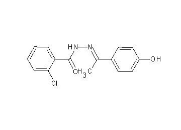 2-chloro-N'-[1-(4-hydroxyphenyl)ethylidene]benzohydrazide
