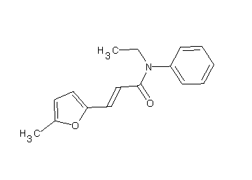 N-ethyl-3-(5-methyl-2-furyl)-N-phenylacrylamide