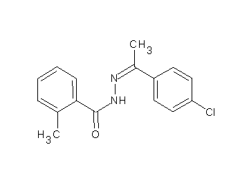 N'-[1-(4-chlorophenyl)ethylidene]-2-methylbenzohydrazide