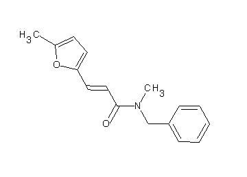 N-benzyl-N-methyl-3-(5-methyl-2-furyl)acrylamide