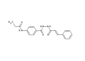 N-{4-[(2-cinnamoylhydrazino)carbonyl]phenyl}propanamide