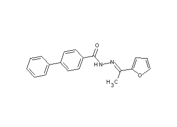 N'-[1-(2-furyl)ethylidene]-4-biphenylcarbohydrazide - Click Image to Close