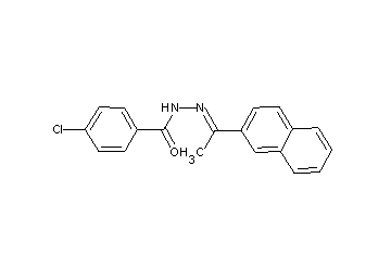 4-chloro-N'-[1-(2-naphthyl)ethylidene]benzohydrazide