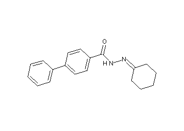 N'-cyclohexylidene-4-biphenylcarbohydrazide - Click Image to Close