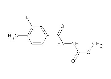 methyl 2-(3-iodo-4-methylbenzoyl)hydrazinecarboxylate