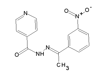 N'-[1-(3-nitrophenyl)ethylidene]isonicotinohydrazide - Click Image to Close