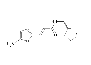 3-(5-methyl-2-furyl)-N-(tetrahydro-2-furanylmethyl)acrylamide