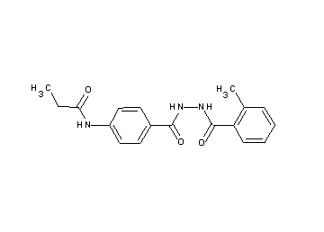 N-(4-{[2-(2-methylbenzoyl)hydrazino]carbonyl}phenyl)propanamide