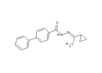 N'-(1-cyclopropylethylidene)-4-biphenylcarbohydrazide