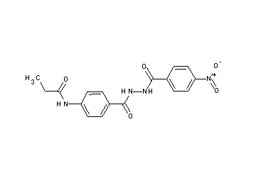 N-(4-{[2-(4-nitrobenzoyl)hydrazino]carbonyl}phenyl)propanamide - Click Image to Close