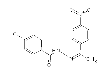 4-chloro-N'-[1-(4-nitrophenyl)ethylidene]benzohydrazide