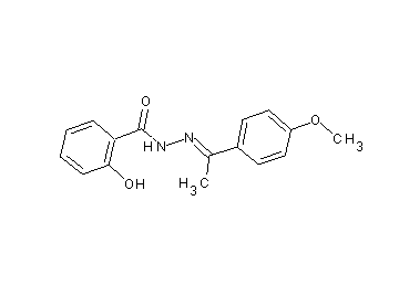 2-hydroxy-N'-[1-(4-methoxyphenyl)ethylidene]benzohydrazide - Click Image to Close