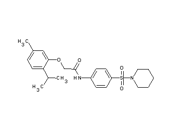 2-(2-isopropyl-5-methylphenoxy)-N-[4-(1-piperidinylsulfonyl)phenyl]acetamide - Click Image to Close