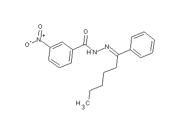 3-nitro-N'-(1-phenylhexylidene)benzohydrazide