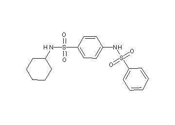 N-cyclohexyl-4-[(phenylsulfonyl)amino]benzenesulfonamide