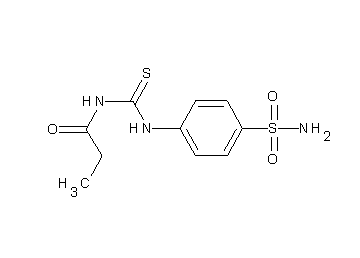 N-({[4-(aminosulfonyl)phenyl]amino}carbonothioyl)propanamide
