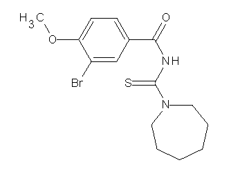 N-(1-azepanylcarbonothioyl)-3-bromo-4-methoxybenzamide