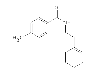 N-[2-(1-cyclohexen-1-yl)ethyl]-4-methylbenzamide - Click Image to Close