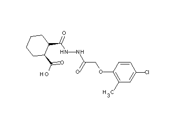 2-({2-[(4-chloro-2-methylphenoxy)acetyl]hydrazino}carbonyl)cyclohexanecarboxylic acid