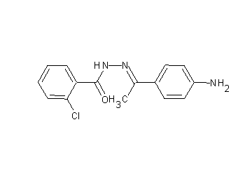 N'-[1-(4-aminophenyl)ethylidene]-2-chlorobenzohydrazide