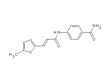4-{[3-(5-methyl-2-furyl)acryloyl]amino}benzamide