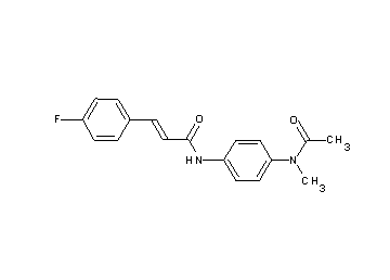 N-{4-[acetyl(methyl)amino]phenyl}-3-(4-fluorophenyl)acrylamide