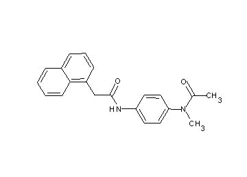 N-{4-[acetyl(methyl)amino]phenyl}-2-(1-naphthyl)acetamide