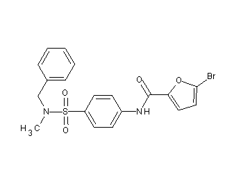 N-(4-{[benzyl(methyl)amino]sulfonyl}phenyl)-5-bromo-2-furamide - Click Image to Close