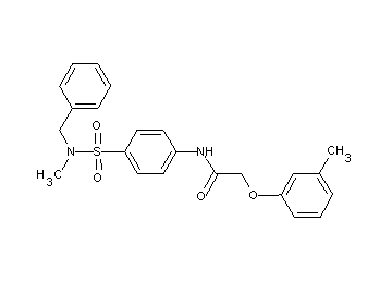 N-(4-{[benzyl(methyl)amino]sulfonyl}phenyl)-2-(3-methylphenoxy)acetamide
