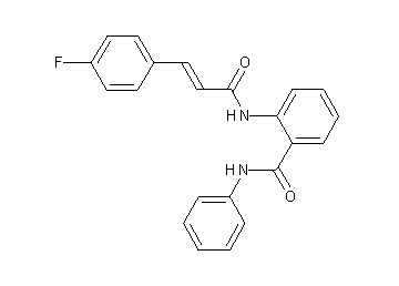 2-{[3-(4-fluorophenyl)acryloyl]amino}-N-phenylbenzamide