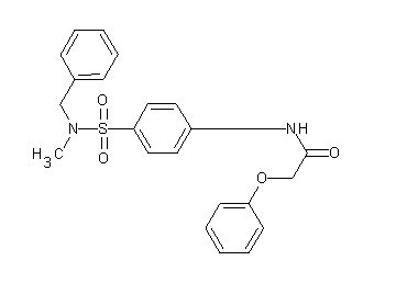 N-(4-{[benzyl(methyl)amino]sulfonyl}phenyl)-2-phenoxyacetamide