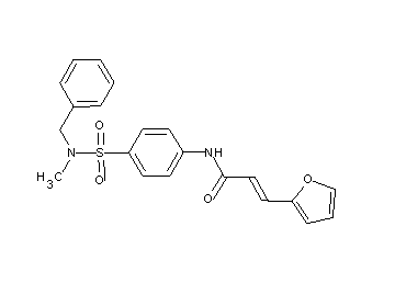 N-(4-{[benzyl(methyl)amino]sulfonyl}phenyl)-3-(2-furyl)acrylamide - Click Image to Close