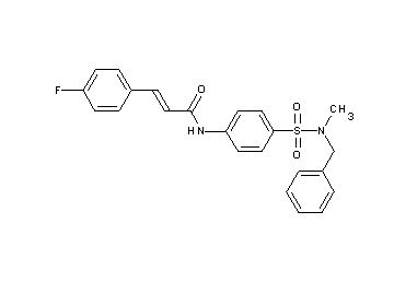 N-(4-{[benzyl(methyl)amino]sulfonyl}phenyl)-3-(4-fluorophenyl)acrylamide - Click Image to Close