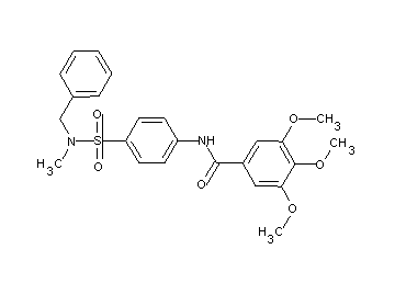 N-(4-{[benzyl(methyl)amino]sulfonyl}phenyl)-3,4,5-trimethoxybenzamide - Click Image to Close