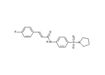 3-(4-fluorophenyl)-N-[4-(1-pyrrolidinylsulfonyl)phenyl]acrylamide