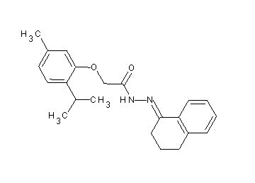N'-(3,4-dihydro-1(2H)-naphthalenylidene)-2-(2-isopropyl-5-methylphenoxy)acetohydrazide