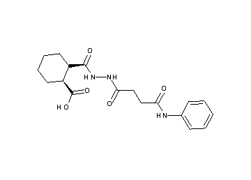 2-{[2-(4-anilino-4-oxobutanoyl)hydrazino]carbonyl}cyclohexanecarboxylic acid