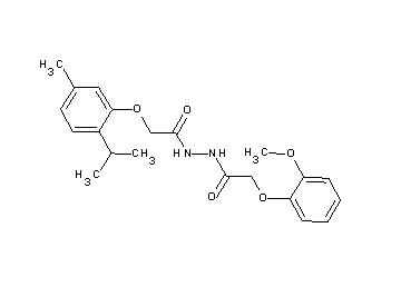 2-(2-isopropyl-5-methylphenoxy)-N'-[(2-methoxyphenoxy)acetyl]acetohydrazide