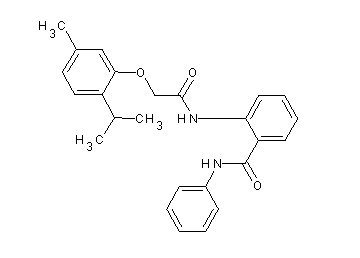 2-{[(2-isopropyl-5-methylphenoxy)acetyl]amino}-N-phenylbenzamide