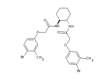 N,N'-1,2-cyclohexanediylbis[2-(4-bromo-3-methylphenoxy)acetamide]