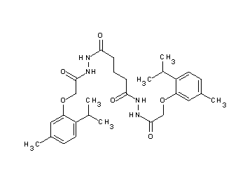 N'1,N'5-bis[(2-isopropyl-5-methylphenoxy)acetyl]pentanedihydrazide