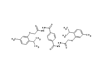 N'1,N'4-bis[(2-isopropyl-5-methylphenoxy)acetyl]terephthalohydrazide