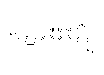 N'-[(2-isopropyl-5-methylphenoxy)acetyl]-3-(4-methoxyphenyl)acrylohydrazide