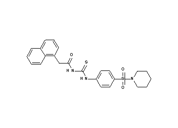 2-(1-naphthyl)-N-({[4-(1-piperidinylsulfonyl)phenyl]amino}carbonothioyl)acetamide