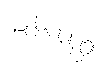 2-(2,4-dibromophenoxy)-N-(3,4-dihydro-1(2H)-quinolinylcarbonothioyl)acetamide